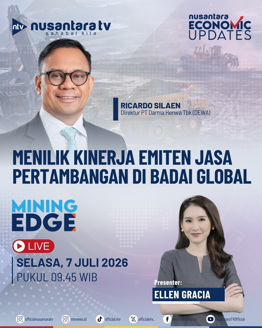 Menilik Kinerja Emiten Jasa Pertambangan di Badai Global